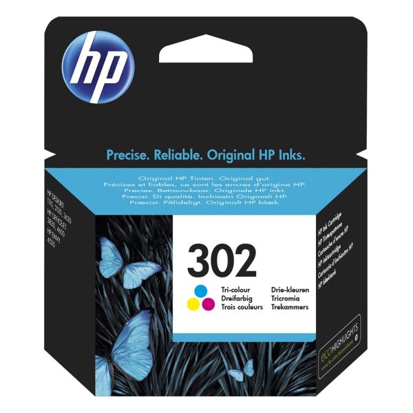 HP Μελάνι Inkjet No.302 Tri-colour (F6U65AE) (HPF6U65AE)