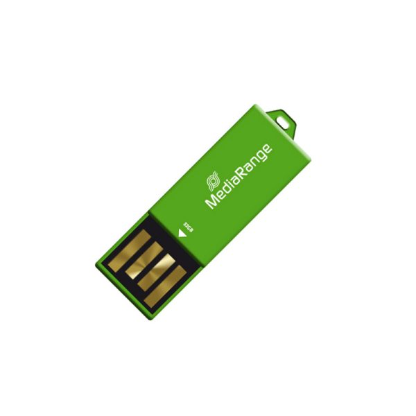 MediaRange USB 2.0 Nano Flash Drive Paper-clip stick 32GB (Green) (MR977)