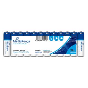 Αλκαλική Μπαταρία MediaRange Premium AA 1.5V (LR6) (24 Pack) (MRBAT106)Αλκαλική Μπαταρία MediaRange Premium AA 1.5V (LR6) (24 Pack) (MRBAT106)