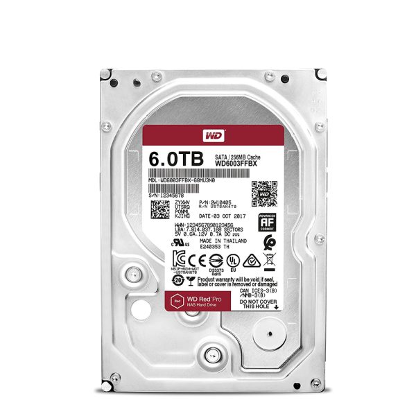 Western Digital Εσωτερικός Σκληρός Δίσκος 6TB Red Pro (CMR) (WD6003FFBX)