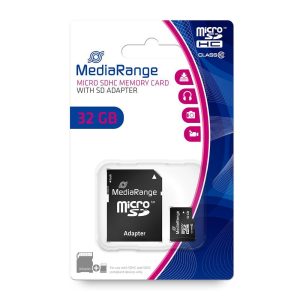 MediaRange Micro SDHC Class 10 With SD Adaptor 32 GB (High Capacity) (MR959)MediaRange Micro SDHC Class 10 With SD Adaptor 32 GB (High Capacity) (MR959)
