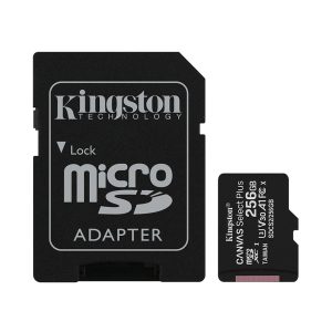 Kingston Micro Secure Digital 256GB microSDXC Canvas Select Plus 80R CL10 UHS-I Card + SD Adapter (SDCS2/256GB) (KINSDCS2/256GB)Kingston Micro Secure Digital 256GB microSDXC Canvas Select Plus 80R CL10 UHS-I Card + SD Adapter (SDCS2/256GB) (KINSDCS2/256GB)