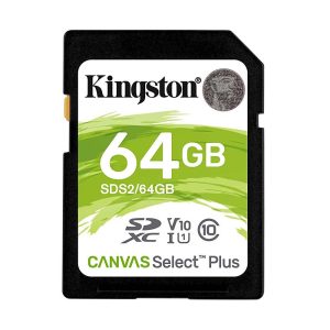 Kingston Flash card SD 64GB Canvas Select Plus (SDS2/64GB) (KINSDS2/64GB)Kingston Flash card SD 64GB Canvas Select Plus (SDS2/64GB) (KINSDS2/64GB)