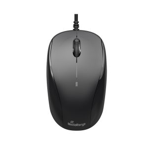 MediaRange Optical Mouse Corded 3-Button (Black, Wired) (MROS213)MediaRange Optical Mouse Corded 3-Button (Black, Wired) (MROS213)
