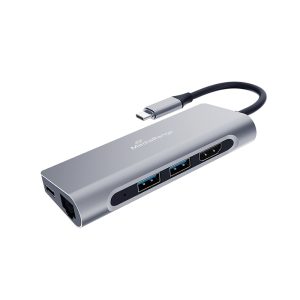 Καλώδιο MediaRange USB Type-C® 7-in-1 multiport adapter, silver (MRCS510)Καλώδιο MediaRange USB Type-C® 7-in-1 multiport adapter, silver (MRCS510)