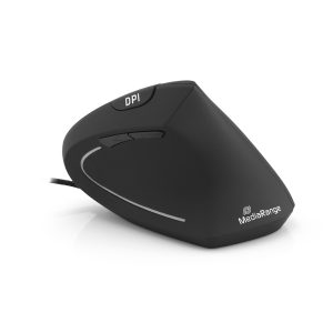 MediaRange Corded ergonomic 6-button optical mouse for right-handers (Black, Wired) (MROS230)MediaRange Corded ergonomic 6-button optical mouse for right-handers (Black, Wired) (MROS230)