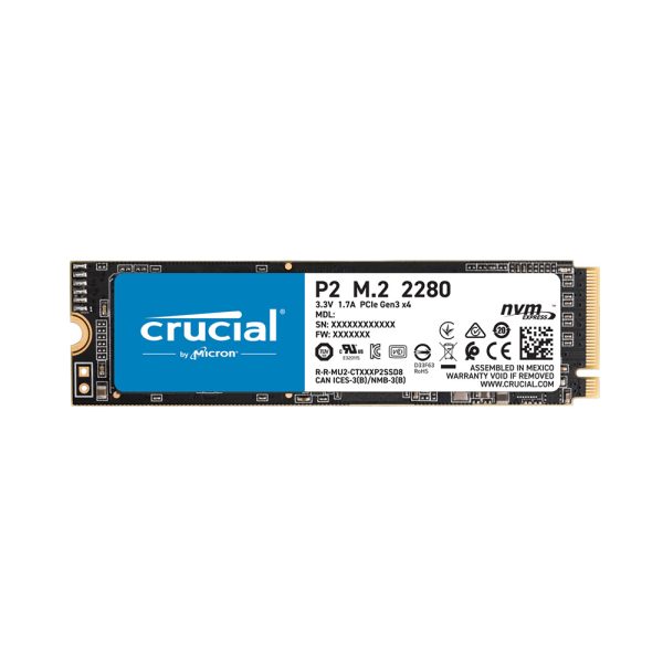Crucial SSD P2 1TB 3D NAND NVME PCIe M.2  (CT1000P2SSD8) (CRUCT1000P2SSD8)
