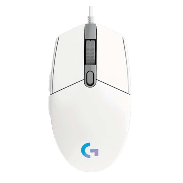 Logitech Gaming Mouse G102 LightSync RGB White (910-005824) (LOGG102WH)