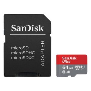 Sandisk Ultra microSDHC 64GB Class 10 A1 With Adapter Mobile (SDSQUA4-064G-GN6MA) (SANSDSQUA4-064G-GN6MA)Sandisk Ultra microSDHC 64GB Class 10 A1 With Adapter Mobile (SDSQUA4-064G-GN6MA) (SANSDSQUA4-064G-GN6MA)