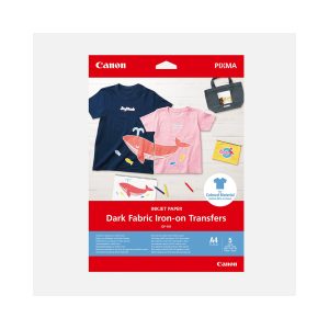 CANON Dark Fabric IRON-ON-TRANSFERS A4 (5sheets) (4006C002AA) (CANDF101A4)CANON Dark Fabric IRON-ON-TRANSFERS A4 (5sheets) (4006C002AA) (CANDF101A4)