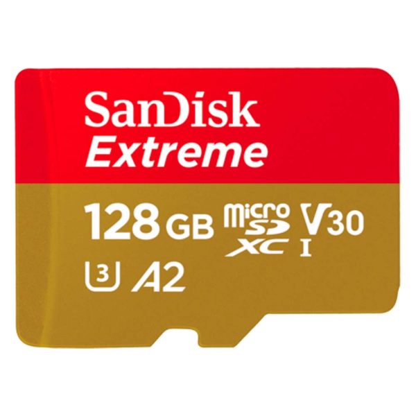 SanDisk 128GB Extreme microSDXC UHS-I Memory Card with Adapter (SDSQXAA-128G-GN6GN) (SANSDSQXAA-128G-GN6GN)