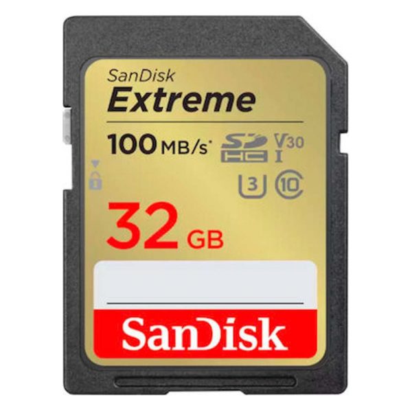 SanDisk Extreme PLUS Flash Memory Card 32 GB SDHC UHS-I (SDSDXWT-032G-GNCIN) (SANSDSDXWT-032G-GNCIN)