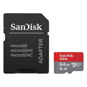 Sandisk Ultra microSDXC 64GB Class 10 A1 With Adapter (SDSQUA4-064G-GN6TA) (SANSDSQUA4-064G-GN6TA)Sandisk Ultra microSDXC 64GB Class 10 A1 With Adapter (SDSQUA4-064G-GN6TA) (SANSDSQUA4-064G-GN6TA)