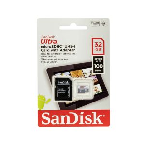 Sandisk Memory 32GB Ultra microSDHC/microSDXC UHS-I (SDSQXCG-032G-GN6MA) (SANSDSQXCG-032G-GN6MA)Sandisk Memory 32GB Ultra microSDHC/microSDXC UHS-I (SDSQXCG-032G-GN6MA) (SANSDSQXCG-032G-GN6MA)