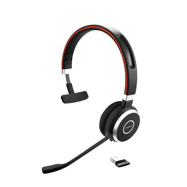Jabra Evolve 65 UC Mono Ασύρματα On Ear Multimedia Ακουστικά με μικροφωνο και σύνδεση USB-A / Bluetooth (6593-829-409) (JAB6593-829-409)