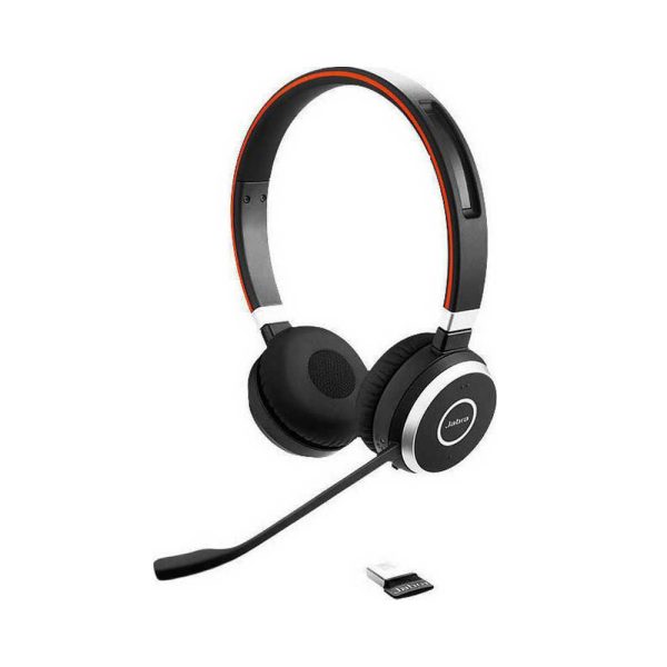 Jabra Evolve 65 MS Stereo Ασύρματα On Ear Multimedia Ακουστικά με μικροφωνο και σύνδεση Bluetooth / USB-A (6599-823-309) (JAB6599-823-309)