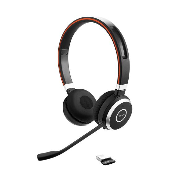 Jabra Evolve 65 UC Stereo Ασύρματα On Ear Multimedia Ακουστικά με μικροφωνο και σύνδεση USB-A / Bluetooth (6599-829-409) (JAB6599-829-409)