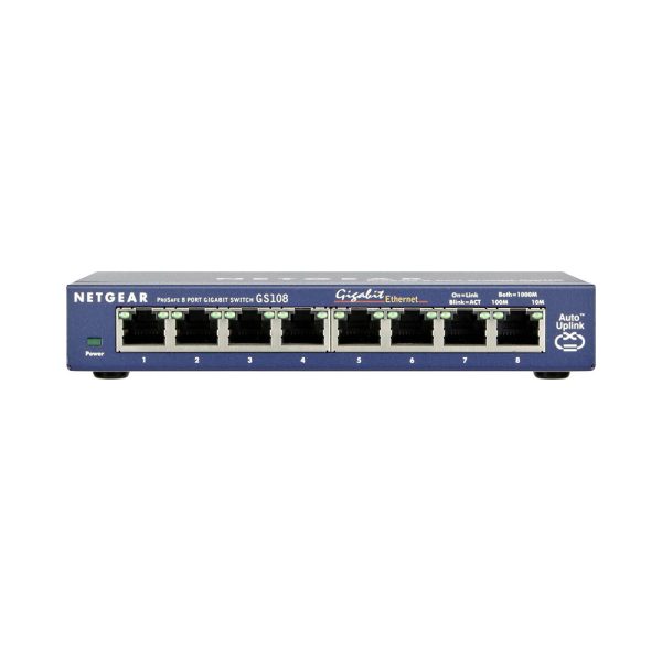 NetGear Unmanaged L2 Switch με 8 Θύρες Gigabit (1Gbps) Ethernet (GS108GE) (NETGS108GE)