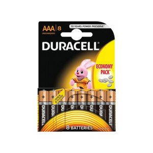 Duracell Αλκαλικές Μπαταρίες AAA 1.5V 8τμχ (DBAAALR03) (DURDBAAALR03)Duracell Αλκαλικές Μπαταρίες AAA 1.5V 8τμχ (DBAAALR03) (DURDBAAALR03)