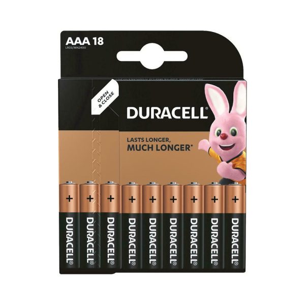 Duracell Αλκαλικές Μπαταρίες AAA 1.5V 18τμχ (DCAAALR03)(DURDCAAALR03)