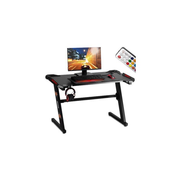 Sofotel Led Crit Gaming Desk with Metal Legs Black 110x57x74.5cm (258000) (SPM258000)