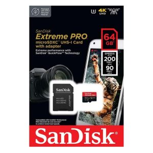 SanDisk Extreme PRO microSDXC UHS-I 64GB CARD (SDSQXCU-064G-GN6MA) (SANSDSQXCU-064G-GN6MA)SanDisk Extreme PRO microSDXC UHS-I 64GB CARD (SDSQXCU-064G-GN6MA) (SANSDSQXCU-064G-GN6MA)
