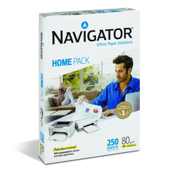 Επαγγελματικό Χαρτί Εκτύπωσης Navigator (Home Pack) A4 80g/m² 250 Φύλλα (NVG330961)