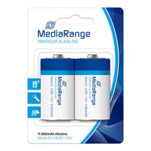 Αλκαλική Μπαταρία MediaRange Premium D 1.5V (LR20) (2 Pack) (MRBAT109)Αλκαλική Μπαταρία MediaRange Premium D 1.5V (LR20) (2 Pack) (MRBAT109)