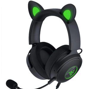Razer KRAKEN KITTY V2 PRO - Black - RGB - USB 7.1 Gaming Headset - Kitty, Bear, Bunny EarsRazer KRAKEN KITTY V2 PRO - Black - RGB - USB 7.1 Gaming Headset - Kitty, Bear, Bunny Ears